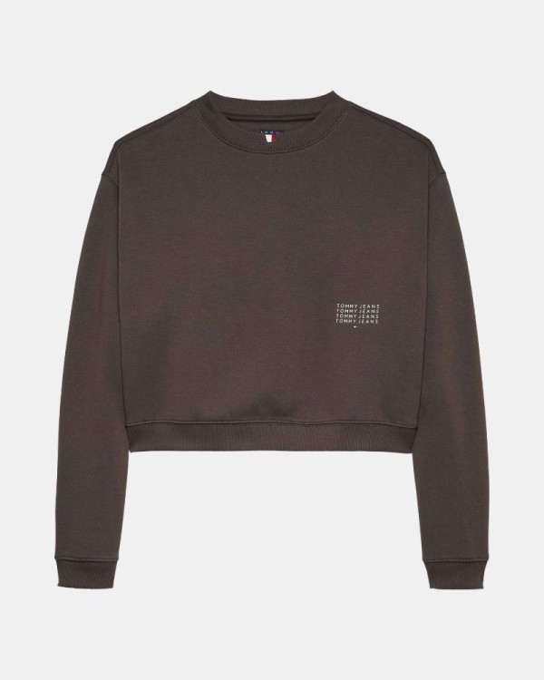  Sudaderas Sin capucha Mujer TOMMY HILFIGER Marrón DW0DW21923GW1