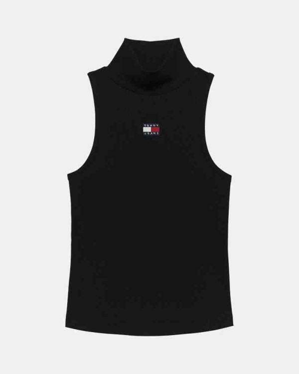  Camisetas Top Mujer TOMMY HILFIGER Negro DW0DW21840BDS