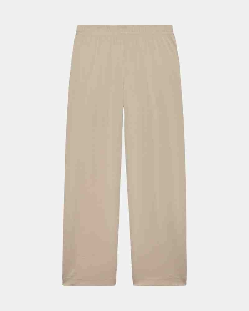  Pantalones Largos Chándal Mujer TOMMY HILFIGER Beige DW0DW22633ABY