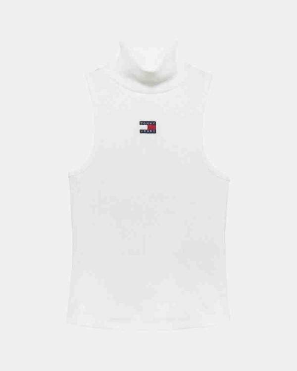  Camisetas Top Mujer TOMMY HILFIGER Blanco DW0DW21840YBL
