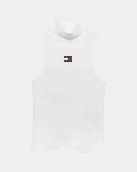  Camisetas Top Mujer TOMMY HILFIGER Blanco DW0DW21840YBL