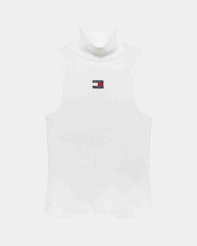  Camisetas Top Mujer TOMMY HILFIGER Blanco DW0DW21840YBL