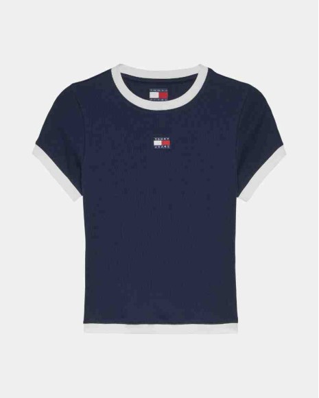  Camisetas Manga corta Mujer TOMMY HILFIGER Azul DW0DW22575C1G