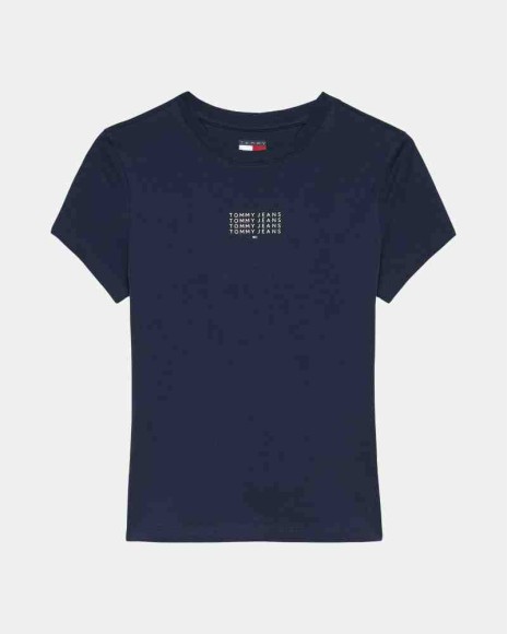 Camisetas Manga corta Mujer TOMMY HILFIGER Azul DW0DW21841C1G