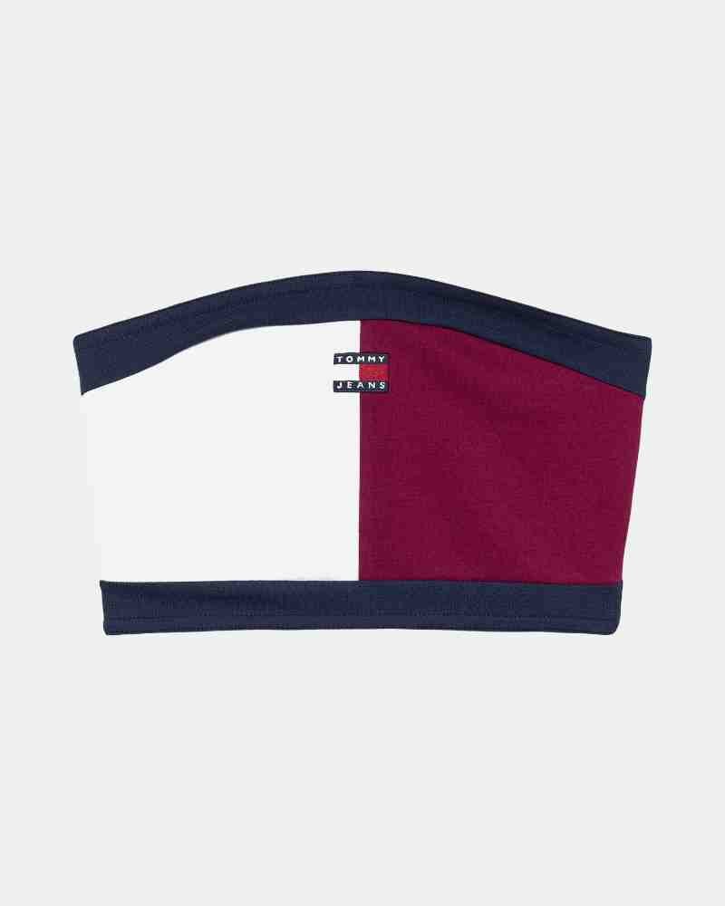  Camisetas Top Mujer TOMMY HILFIGER Burdeos DW0DW22637VLC