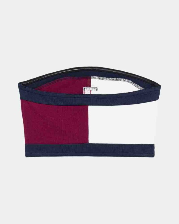  Camisetas Top Mujer TOMMY HILFIGER Burdeos DW0DW22637VLC