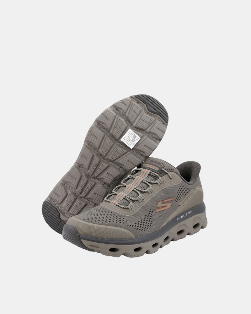  Zapatillas Bajas Hombre SKECHERS Taupe 237812 GLIDE STEP SOLE
