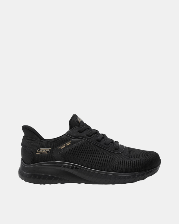  Zapatillas Bajas Hombre SKECHERS Negro 118312 SLIP INS BOBS SPORT SQUAD CHAOS SOLID STEP