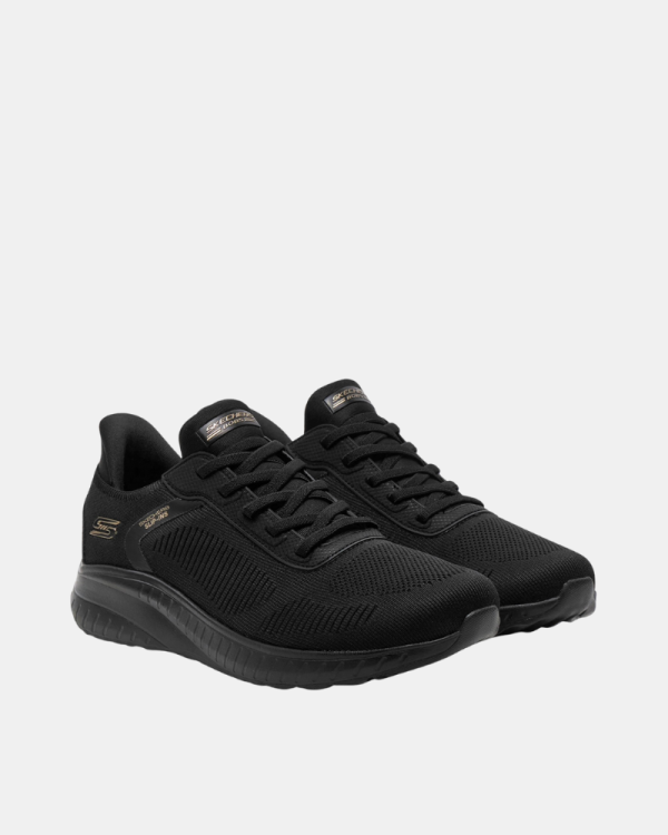  Zapatillas Bajas Hombre SKECHERS Negro 118312 SLIP INS BOBS SPORT SQUAD CHAOS SOLID STEP