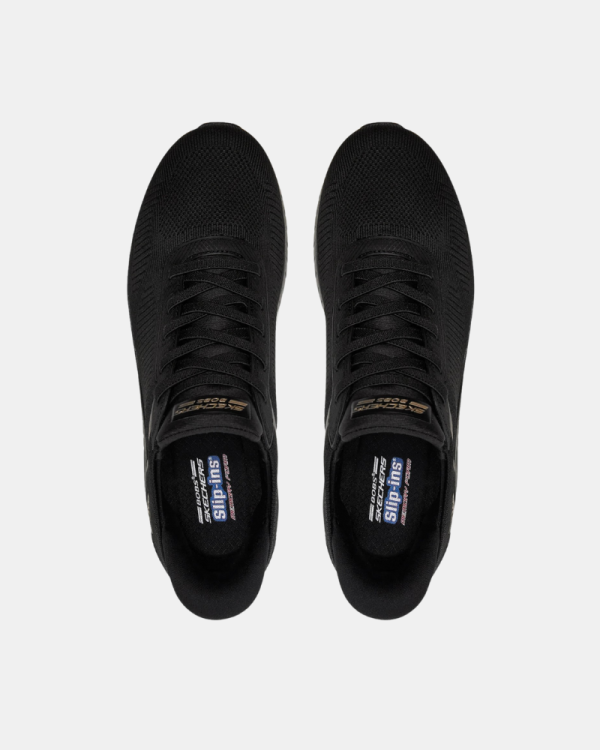  Zapatillas Bajas Hombre SKECHERS Negro 118312 SLIP INS BOBS SPORT SQUAD CHAOS SOLID STEP