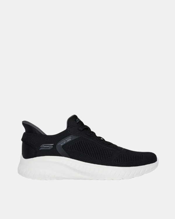  Zapatillas Bajas Hombre SKECHERS Negro 118312 SLIP INS BOBS SPORT SQUAD CHAOS SOLID STEP