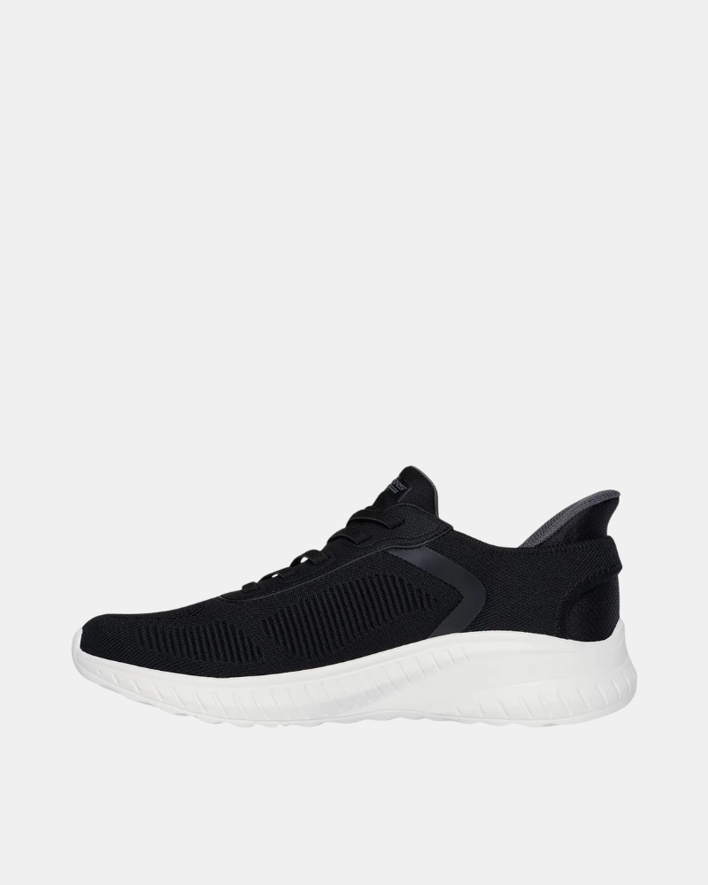  Zapatillas Bajas Hombre SKECHERS Negro 118312 SLIP INS BOBS SPORT SQUAD CHAOS SOLID STEP