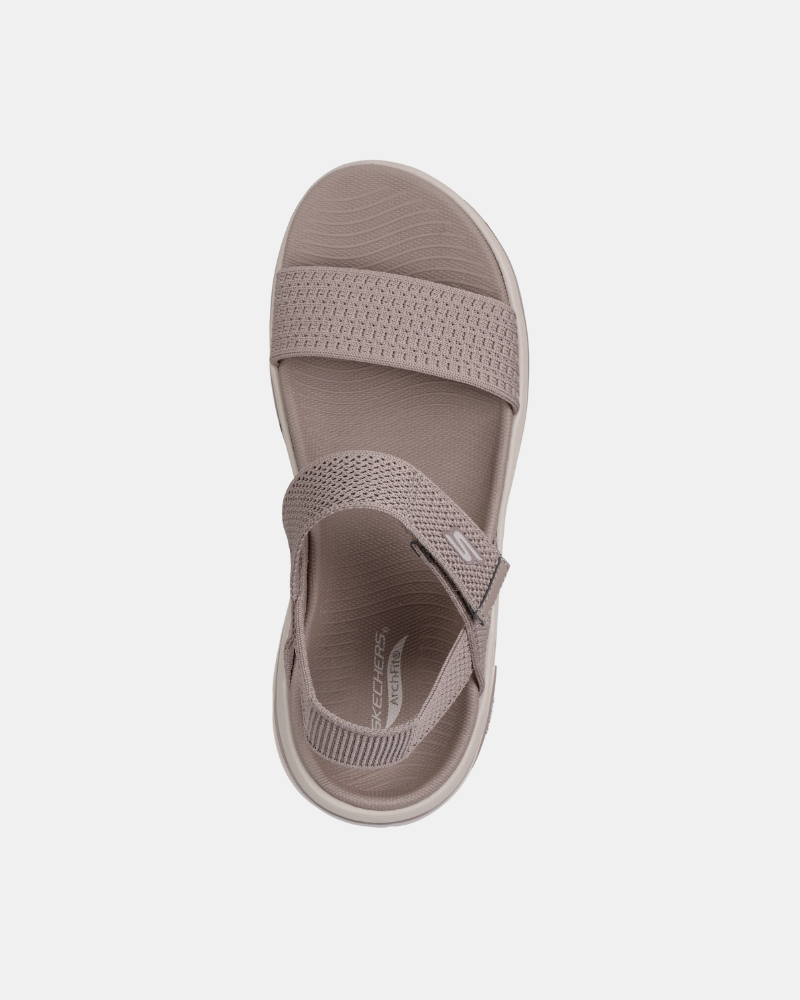  Sandalias Fascitis plantar Mujer SKECHERS Taupe 140874 GO WALK ARCH FIT 2 0 ANNIE