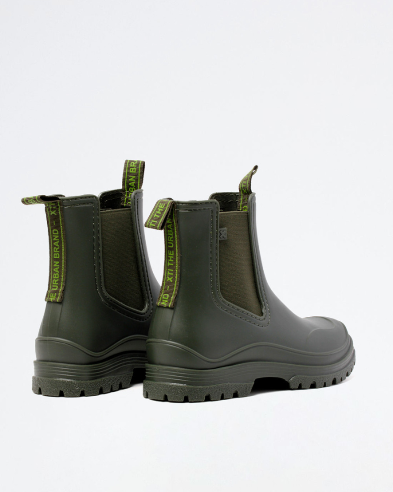Botas de água verdes para mulher