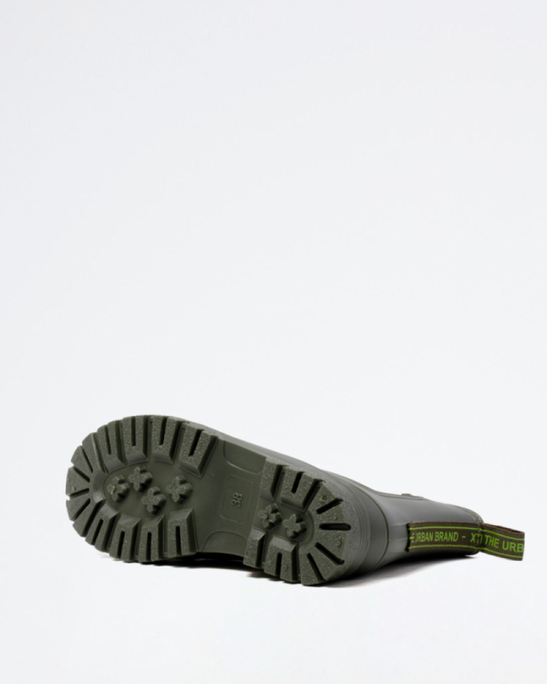 Botas de água verdes para mulher