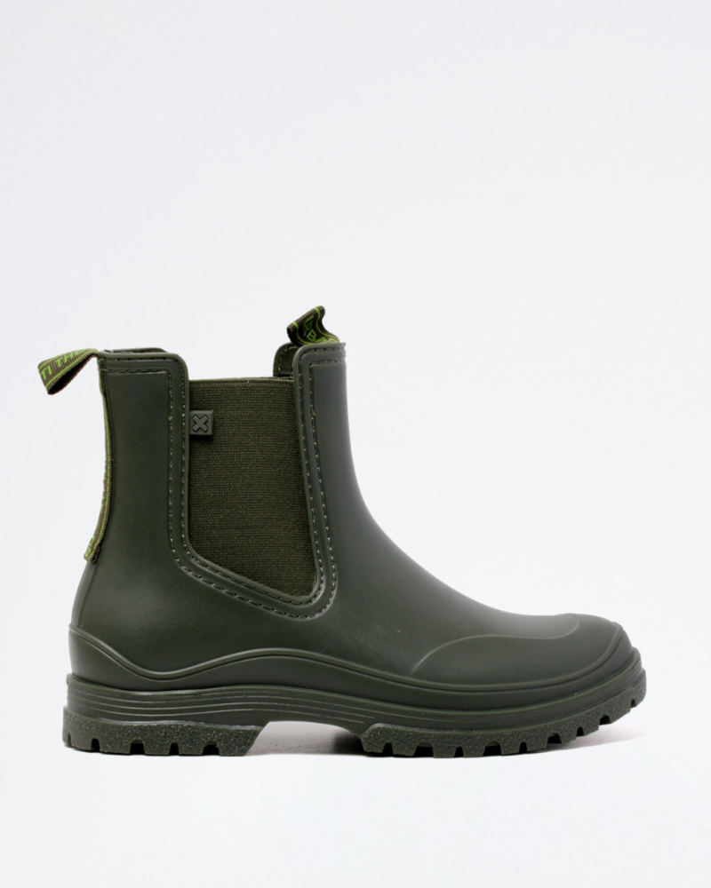 Botas de água verdes para mulher
