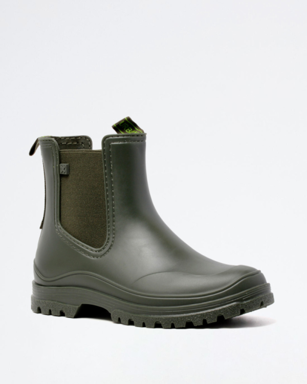 Botas de água verdes para mulher
