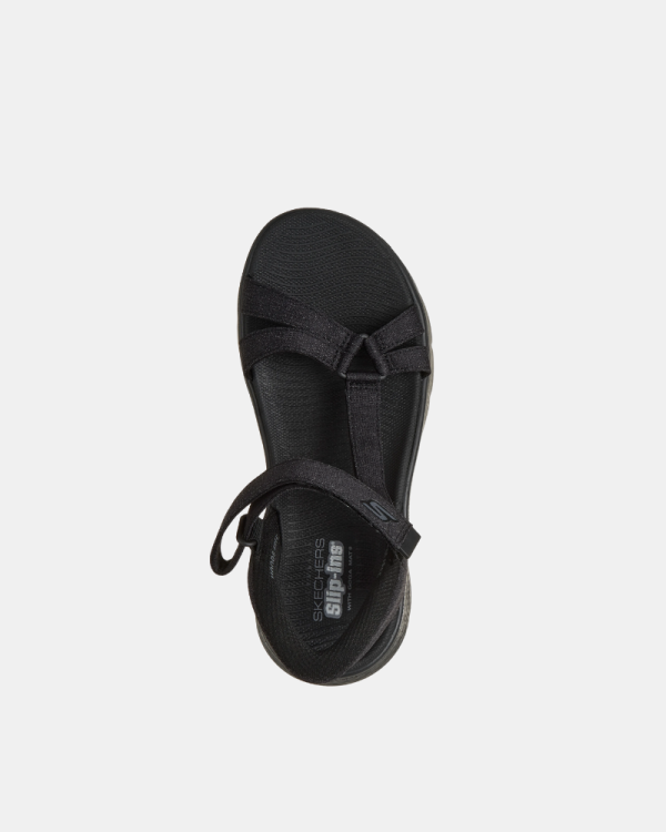  Sandalias Abiertas Mujer SKECHERS Negro 141481 SLIP INS GO WALK FLEX ILLUMINATE