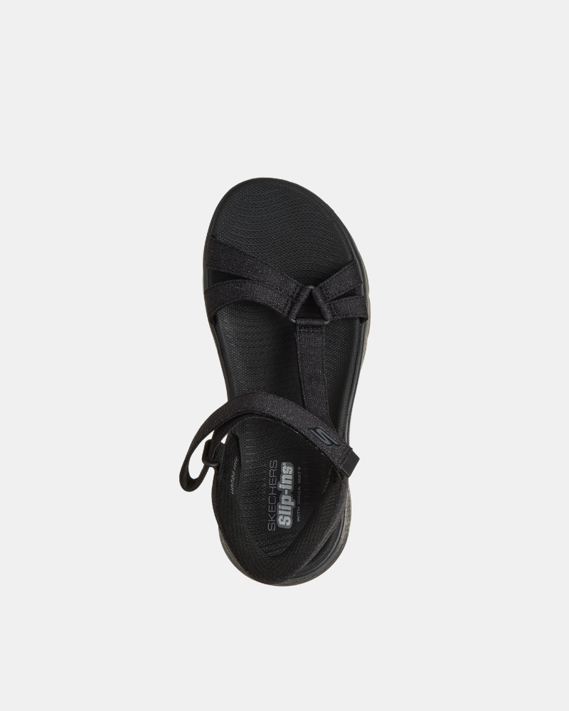  Sandalias Abiertas Mujer SKECHERS Negro 141481 SLIP INS GO WALK FLEX ILLUMINATE