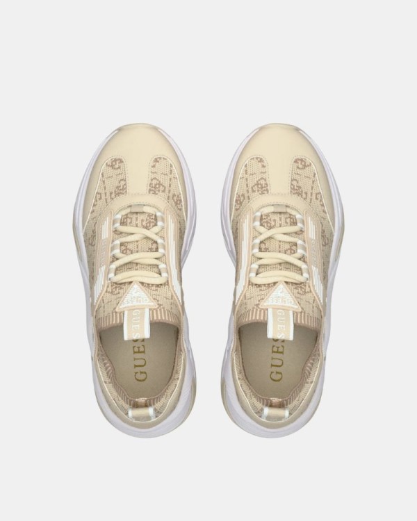  Zapatillas Bajas Mujer GUESS Beige GENGA FLPGEN FAM12