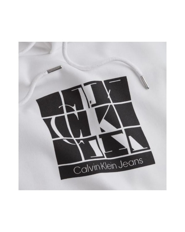 CALVIN KLEIN J30J320846YAF GRAPHIC HOODIE Capuz Manga comprida Capuz Homem Branco