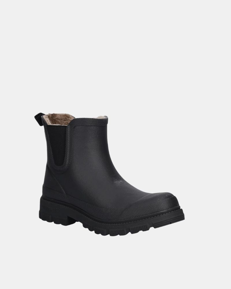 Botas Botas de água Mulher Verbenas Preto LUA MATE COMBI FUR