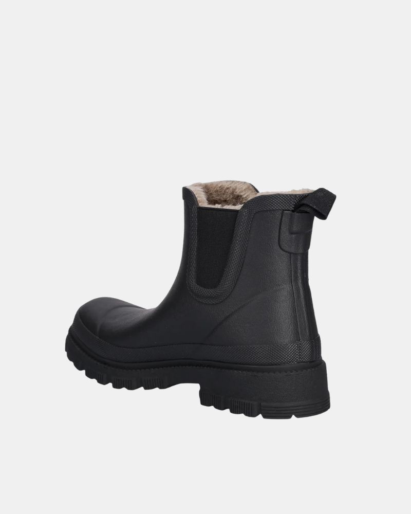 Botas Botas de água Mulher Verbenas Preto LUA MATE COMBI FUR