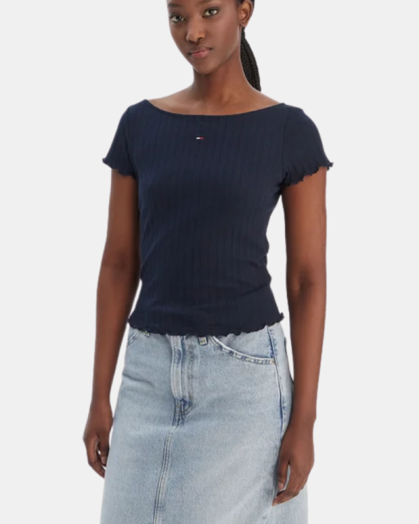 Camisetas Manga corta Mujer TOMMY HILFIGER Azul DW0DW22460C1G