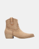 Botines Cowboy Mujer REFRESH Beige 175042