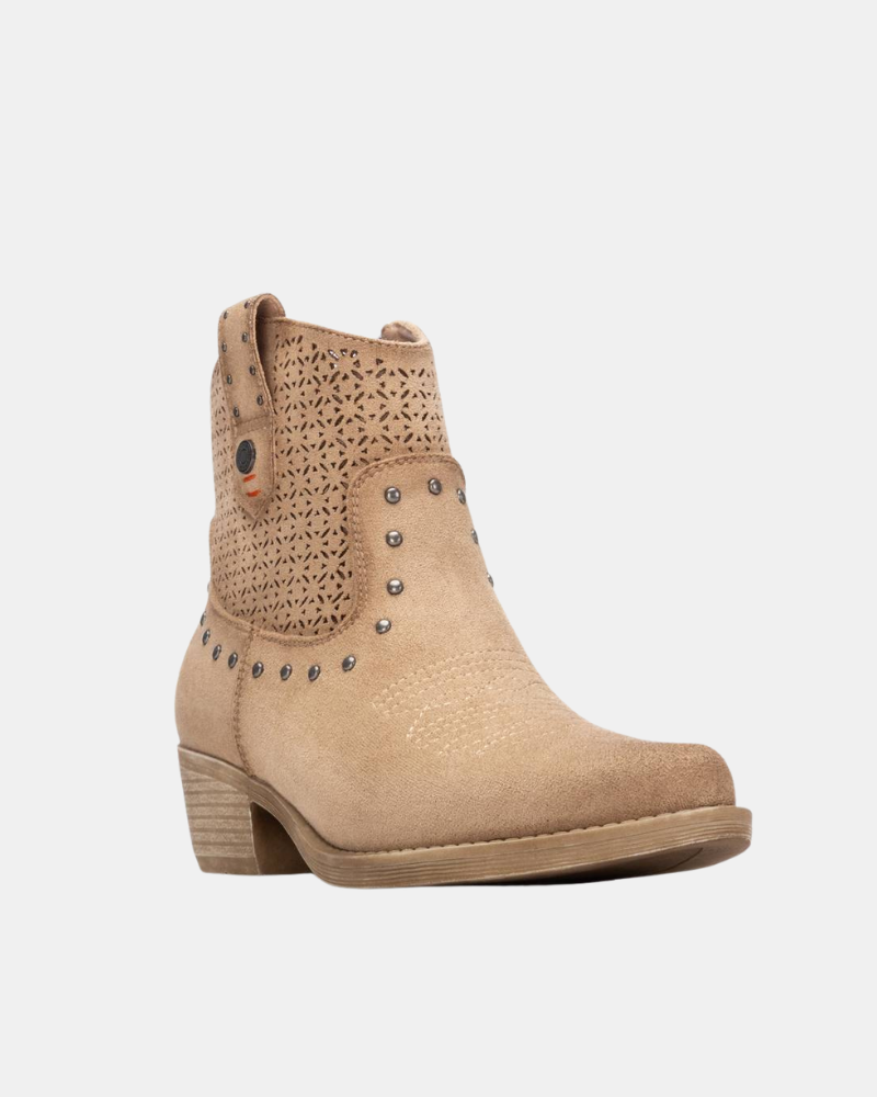 Botines Cowboy Mujer REFRESH Beige 175042