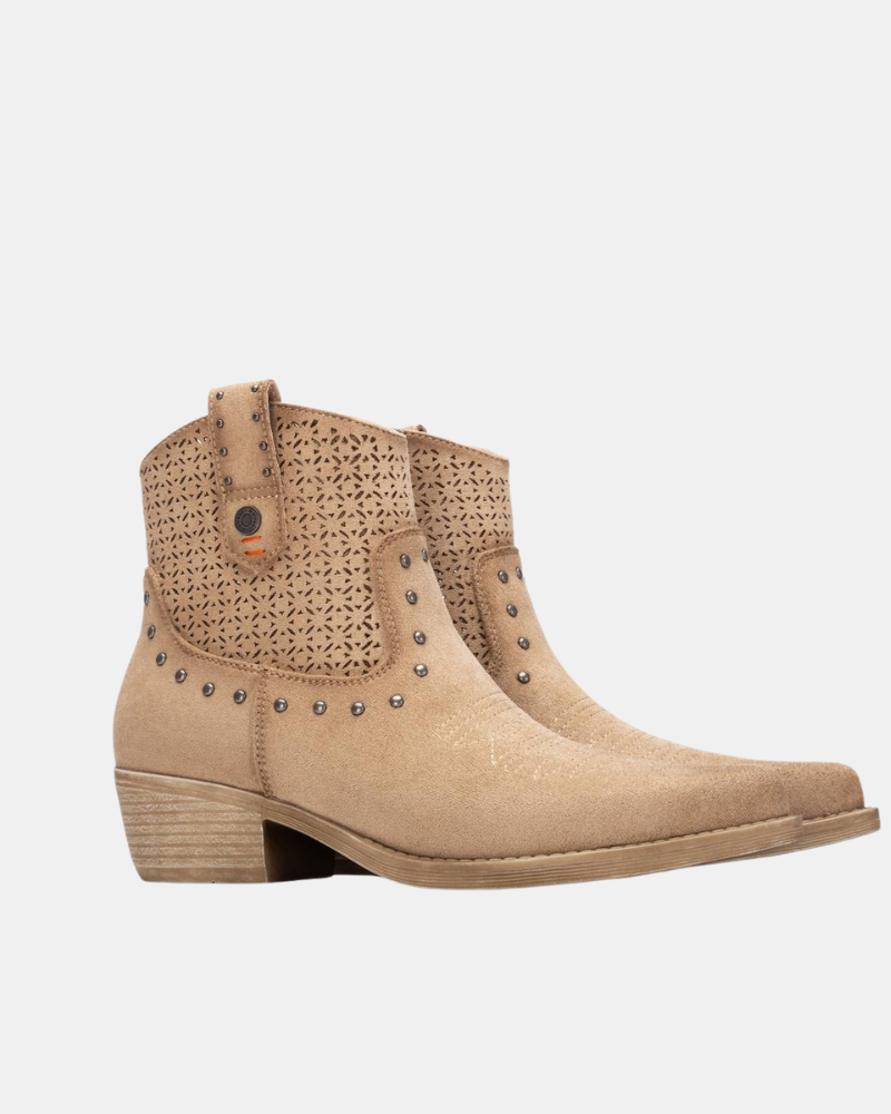 Botines Cowboy Mujer REFRESH Beige 175042