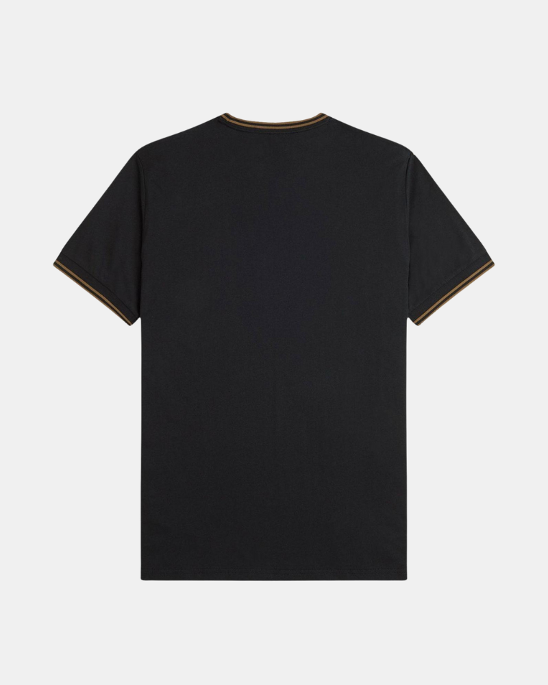 Camisetas de manga curta para homem FRED PERRY Preto M1588