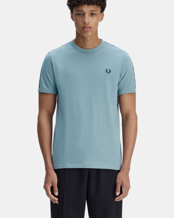 Camisetas de manga curta para homem FRED PERRY Azul M4613