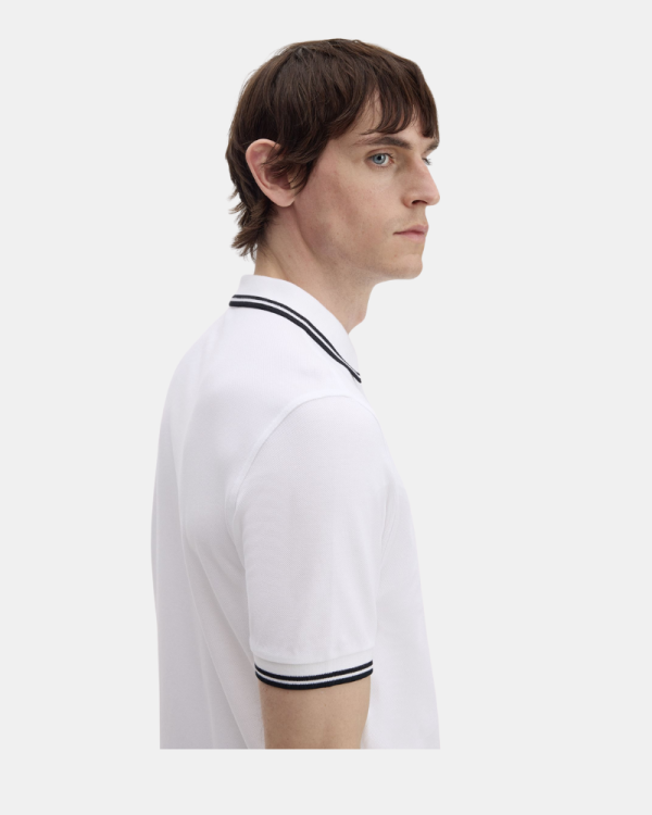 Camisetas de manga curta para homem FRED PERRY Branco M3600