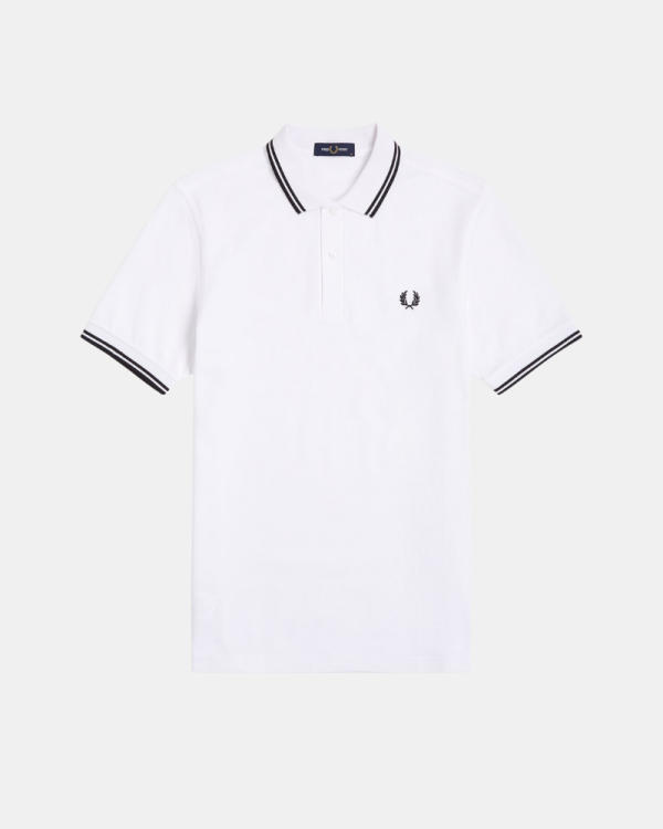 Camisetas de manga curta para homem FRED PERRY Branco M3600