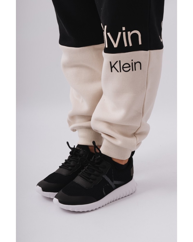 CALVIN KLEIN J20J218977BEH CALÇAS DE FATO DE TREINO COM PUNHO Calças de Fato de Treino Mulher Preto