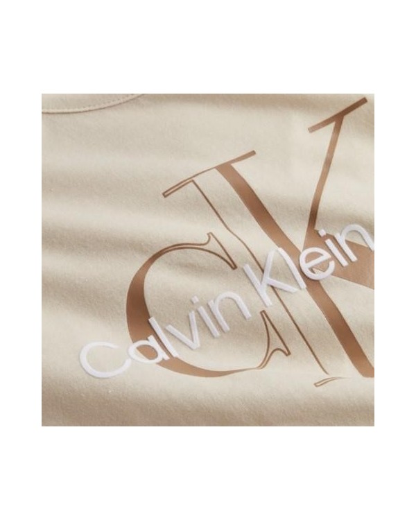 CALVIN KLEIN J20J218996ACF SLIM TEE Camisetas Manga corta Mujer Beige
