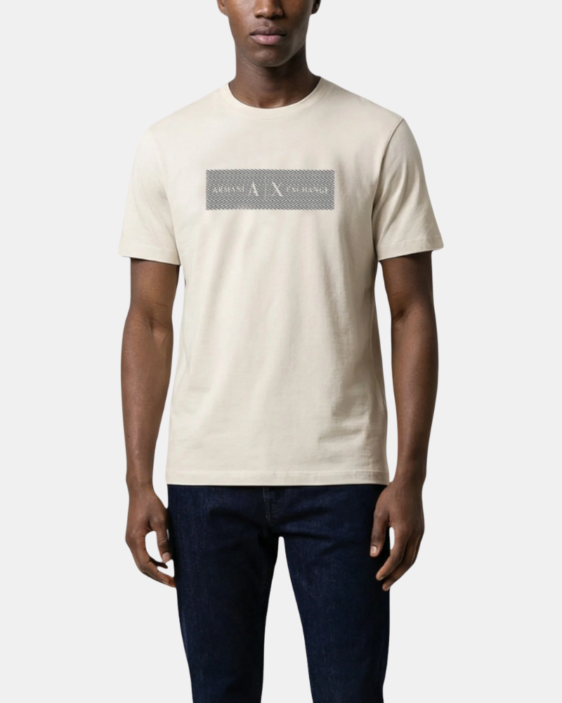 Camisetas de manga curta para homem ARMANI EXCHANGE Bege XM002472 AF10356