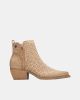 Botines Cowboy Mujer REFRESH Beige 175041