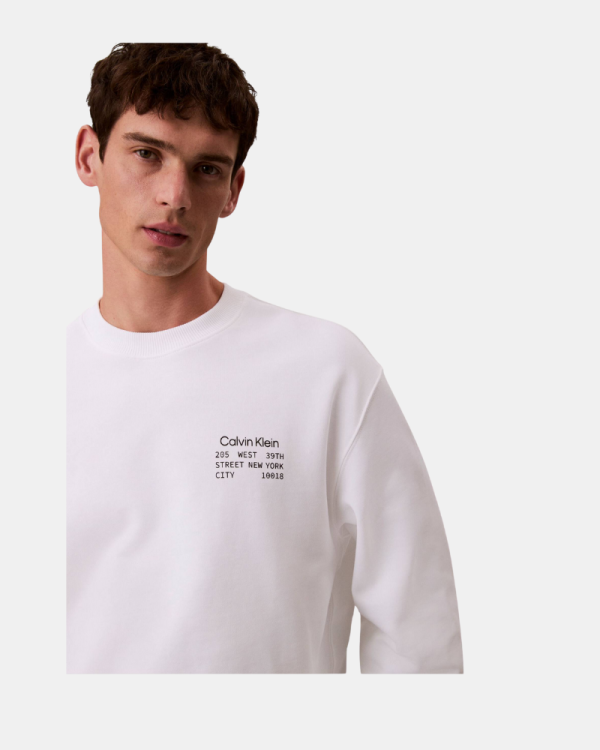 Sudaderas Manga larga Hombre CALVIN KLEIN Blanco LV04RE254GYAF