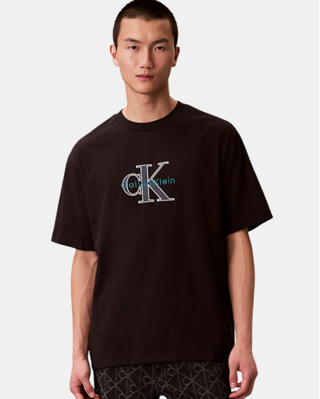 Camisetas Manga corta Hombre CALVIN KLEIN Negro LV04RE815GUB1