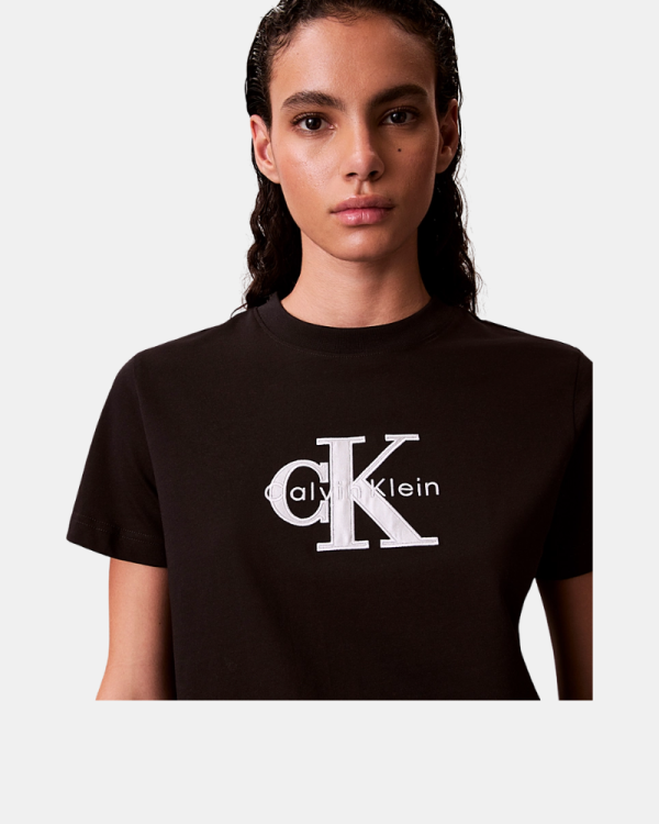 Camisetas Manga corta Mujer CALVIN KLEIN Negro LV047E819GUB1