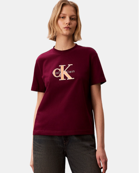 Camisetas Manga corta Mujer CALVIN KLEIN Rojo LV047E819G2E5