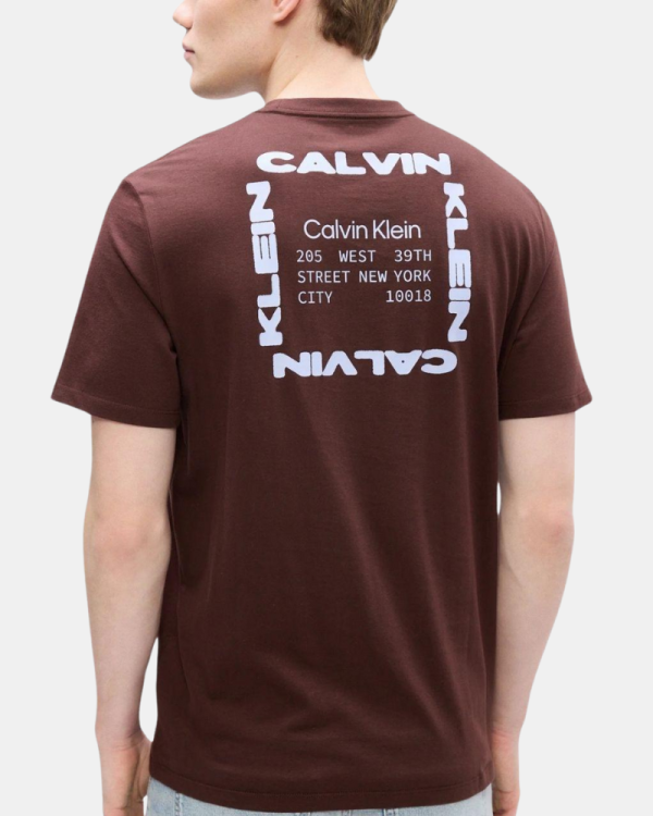 T-shirts de manga curta para homem CALVIN KLEIN Castanho LV14RE830G2IN