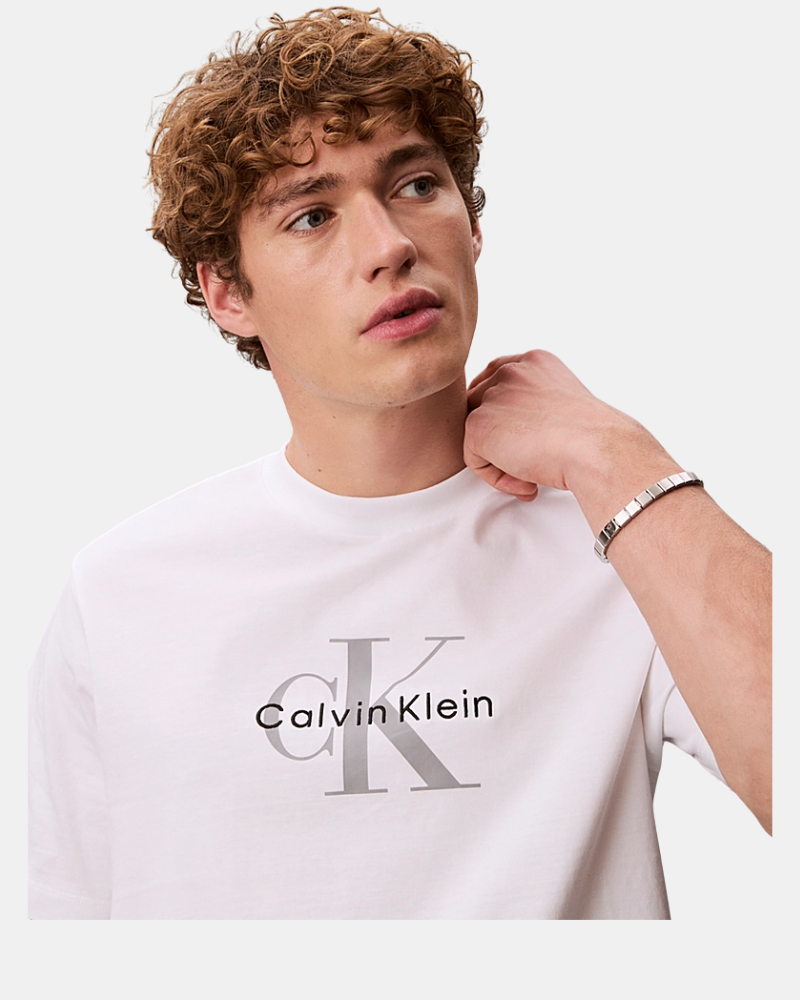 Camisetas Manga corta Hombre CALVIN KLEIN Blanco LV04RB862GYAA