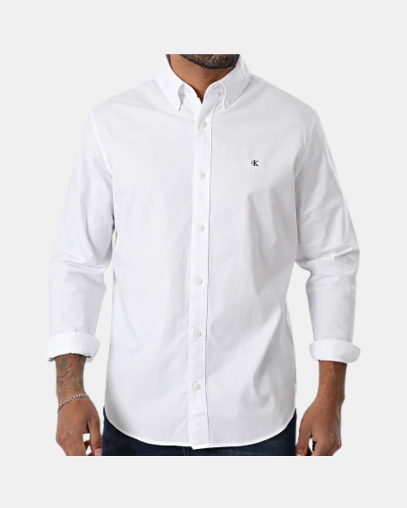 Camisas de manga comprida para homem CALVIN KLEIN Branco LV140EM125YAA