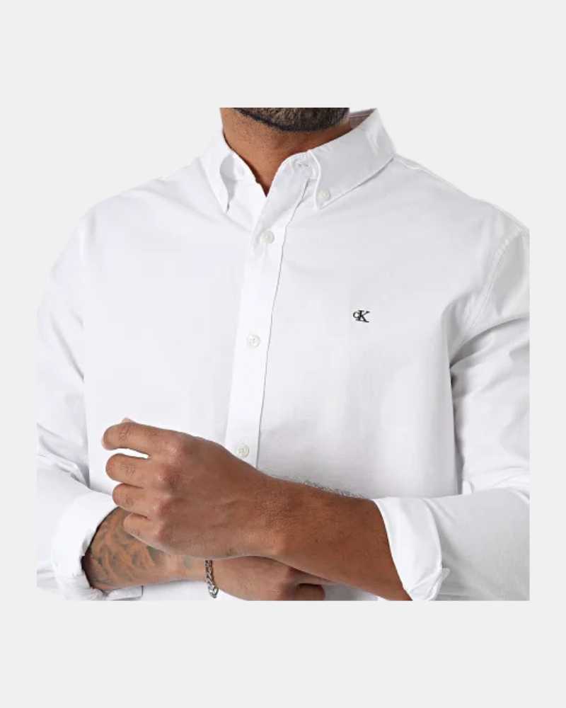 Camisas de manga comprida para homem CALVIN KLEIN Branco LV140EM125YAA