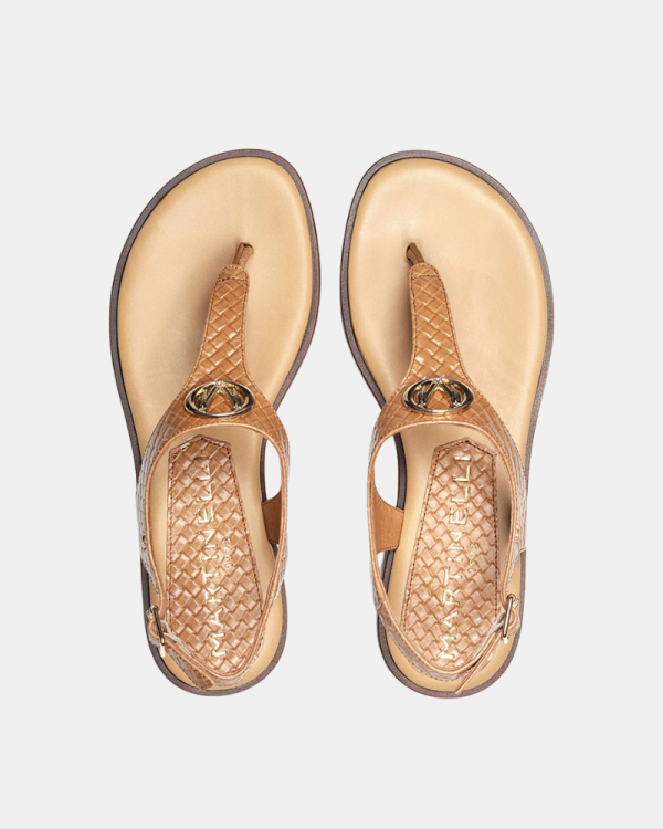 Sandalias De dedo Mujer MARTINELLI Beige MAZZINI 1535 B006G
