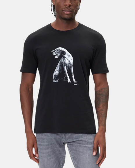 Camisetas Manga corta Hombre HUGO Negro 50548557 DIDUG