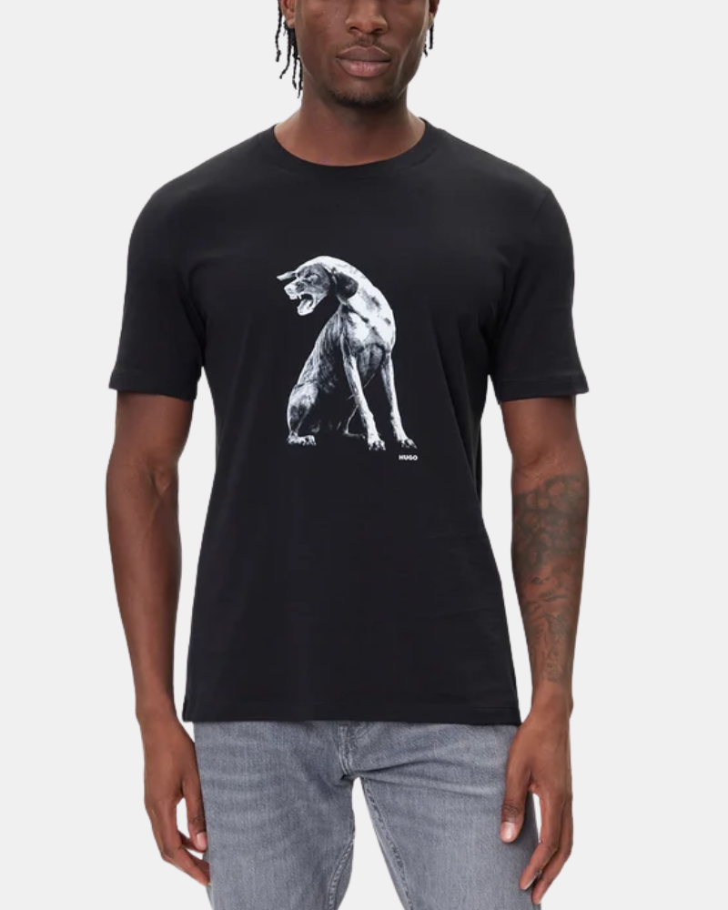 Camisetas Manga corta Hombre HUGO Negro 50548557 DIDUG